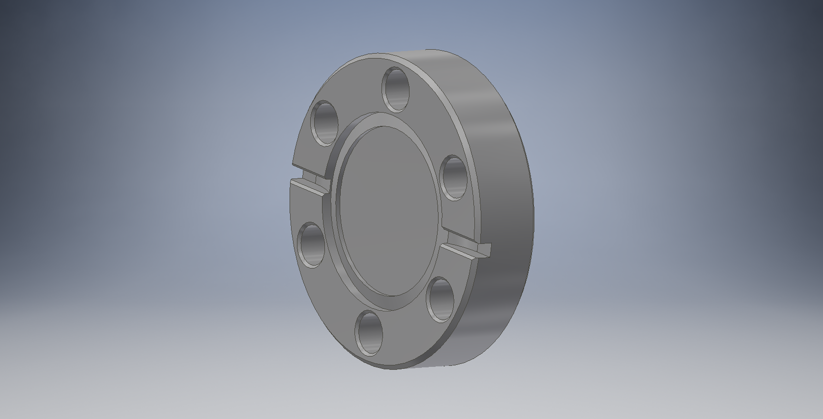 Blank fixed flange ISO-CF 16 SS